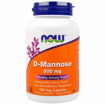 NOW D-Mannose, 500 mg, 120 Veg Capsules