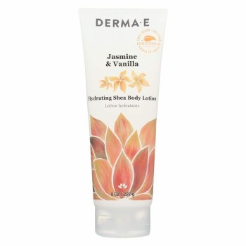DERMA E Shea Body Lotion, Jasmine &amp; Vanilla, 8 oz