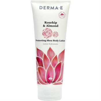 DERMA E Rosehip &amp; Almond Protecting Shea Body Lotion, 8 oz