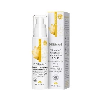 DERMA E Vitamin C Weightless Moisturizer SPF 45, 2 oz lotion