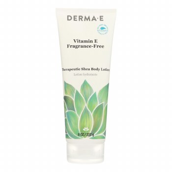 DERMA E  Vitamin E Shea Body Lotion, Fragrance-Free, 8 oz