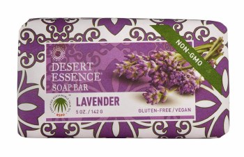 DESERT ESSENCE Gluten-Free Vegan  Lavender Soap Bar