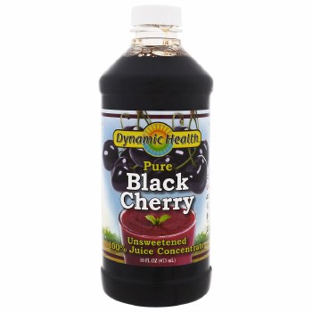 DYNAMIC HEALTH Organic  Black Cherry, 100% Pure Juice Concentrate  16 oz