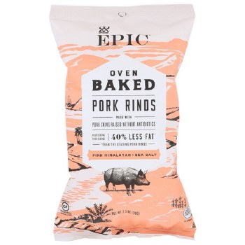 EPIC Oven Baked Pork Rinds Himalayan Sea Salt