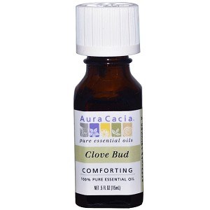 AURA CACIA Clove Bud Pure Essential Oil, 0.5 oz