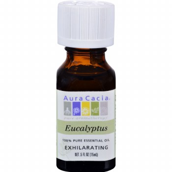 AURA CACIA Eucalyptus Pure Essential Oil, 0.5 oz