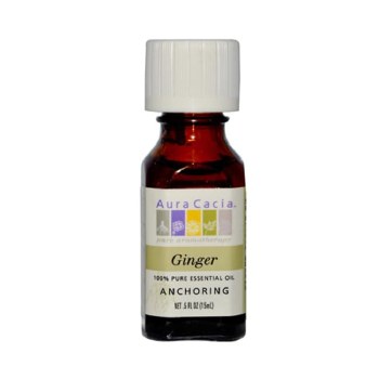 AURA CACIA Ginger Pure Essential Oil, 0.5 oz