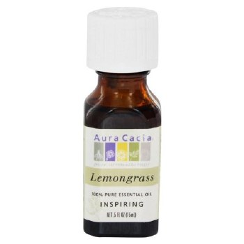 AURA CACIA Lemongrass Pure Essential Oil, 0.5 oz