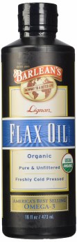 BARLEAN'S Lignan Organic Flax Oil, 16 oz
