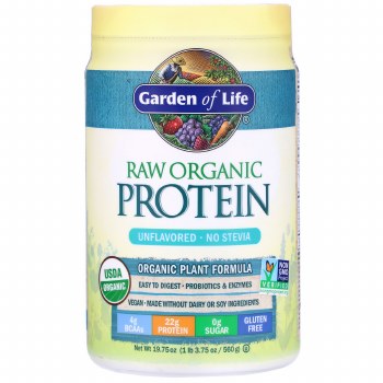 GARDEN OF LIFE RAW Organic Protein Plant Formula Unflavored, 19.75 oz