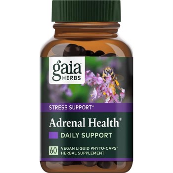 GAIA HERBS Adrenal Health, 60 Vegan Liquid Phyto-Caps