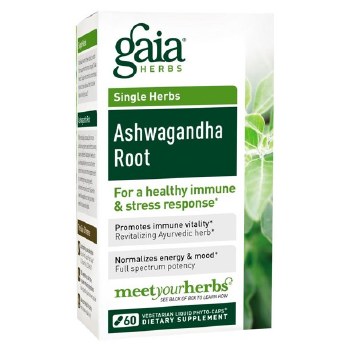 GAIA HERBS Ashwaganda, 60 Vegan Liquid Phyto-Caps