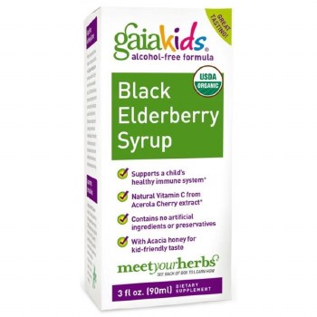 GAIA Kids Black Elderberry Syrup 3 oz