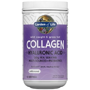 GARDEN OF LIFE Collagen Hyaluronic Acid Unflavored, 12 Servings