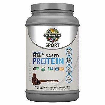GARDEN OF LIFE Sport Organic Plant-Based Protein Chocolate, 38 Servings