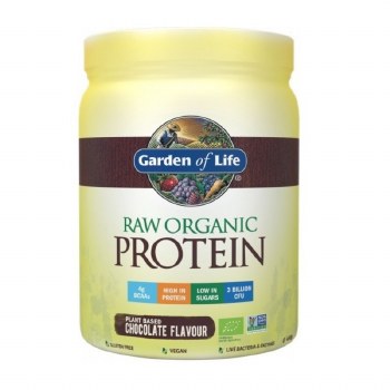 GARDEN OF LIFE Raw Organic Protein &amp; Greens Real Raw Chocolate Cacao, 21.51 oz