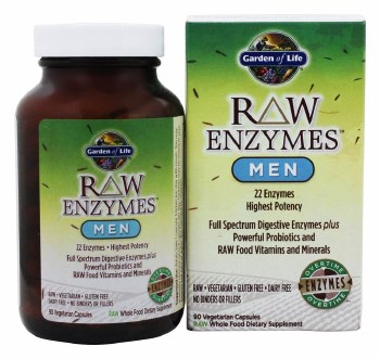 GARDEN OF LIFE RAW Enzymes Men, 90 Vegetarian Capsules