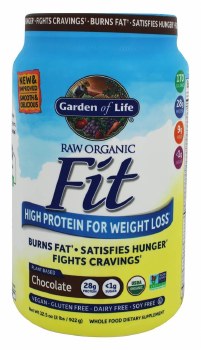 GARDEN OF LIFE Raw Organic Fit Plant-Based Chocolate, 32.5 oz