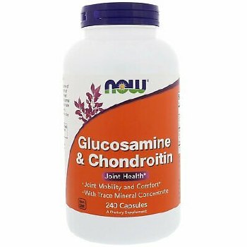 NOW Glucosamine &amp; Chrondroitin, 240 capsules