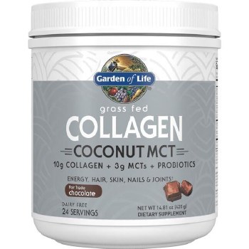 GARDEN OF LIFE Collagen Coconut MCT Chocolate, 14.81 oz