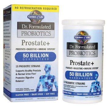 GARDEN OF LIFE Dr. Formulated Probiotics Prostate plus, 50 billion, 60 Vegetarian Capsules