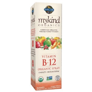 GARDEN OF LIFE Mykind Organics B-12 Spray Raspberry, 2 fl oz
