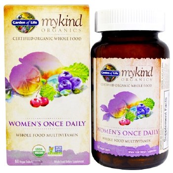 GARDEN OF LIFE Mykind Organics Women's Once Daily Multivitamin, 60 Vegan Tablets