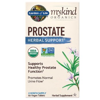 GARDEN OF LIFE mykind Organics Prostate Herbal Support, 60 Vegan Tablets