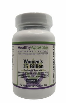 HEALTHY APPETITES Women's 15 Billion Probiotic Formula, 60 Vegetarian Capsules