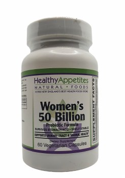 HEALTHY APPETITES Women's 50 Billion Probiotic Formula, 60 Vegetarian Capsules