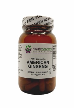 HEALTHY APPETITES American Ginsing 60 vegetarian capsules