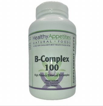 HEALTHY APPETITES B-Complex Balanced B's of 100 mg each 250 tablets