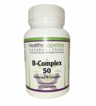 HEALTHY APPETITES B-Complex Balanced B's of 50 mg each 50 capsules
