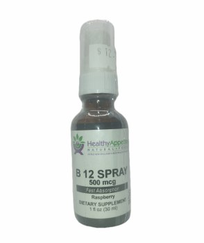 HEALTHY APPETITES B12 Spray Alcohol Free 5OO mcg 1 oz