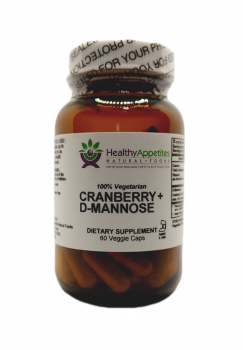 HEALTHY APPETITES Cranberry &amp; D-Mannose  60 capsules