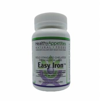 HEALTHY APPETITES Easy Iron, 25 mg, 180 Vegetarian Capsules
