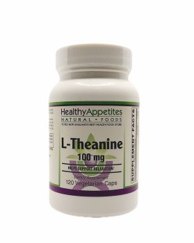 HEALTHY APPETITES L-Theanine, 100mg, 120 Vegetarian Capsules