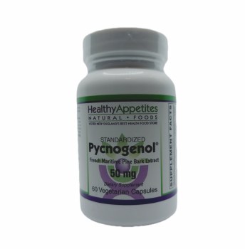 HEALTHY APPETITES Pycnogenol 50mg, 60 Vegetarian Capsules