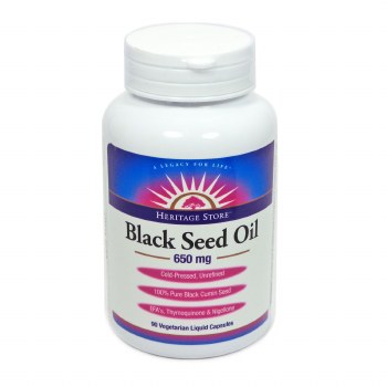 HERITAGE STORE Black Seed Oil 90 Capsules
