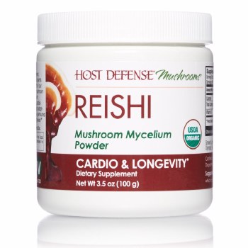 HOST DEFENSE Reishi Powder, Longevity Support, 3.5 fl oz