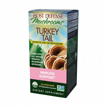 HOST DEFENSE Turkey Tail Mushroom Mycelium, 60 capsules