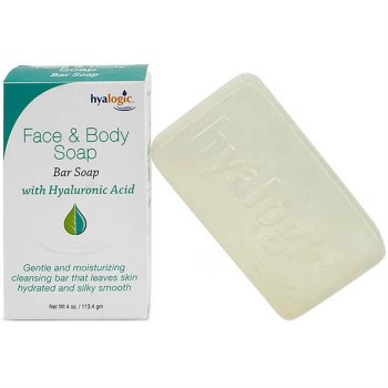 HYALOGIC Face and Body Soap with Hyaluronic Acid, Soap BarBar