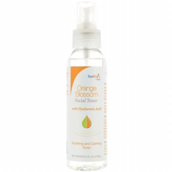 HYALOGIC Orange Blossom Facial Toner with Hyaluronic Acid, 4 fl oz
