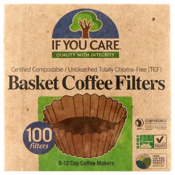 IF YOU CARE Basket Coffee Filters, 100