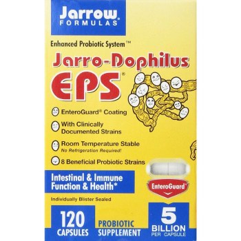JARROW Jarro-Dophilus EPS®, 5 Billion CFU, 120 Enteric Coated Veggie Caps