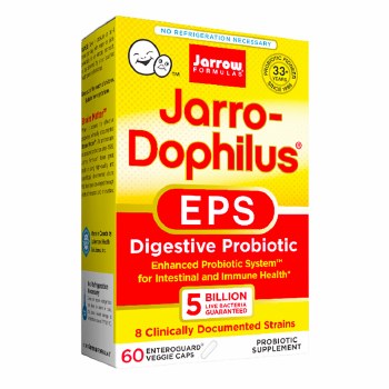 JARROW Jarro-Dophilus EPS®, 5 Billion CFU, 60 Enteric Coated Veggie Caps