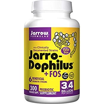JARROW Jarro-Dophilus® + FOS, 3.4 Billion CFU, 300 Veggie Caps