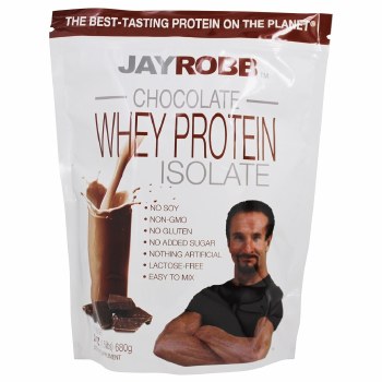 JAY ROBB Chocolate Whey Protein Isolate, 24 oz