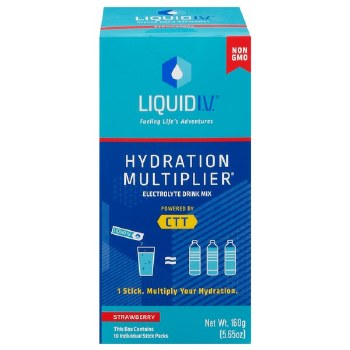 LIQUID IV Hydration Multiplier Strawberry Box, 10ct