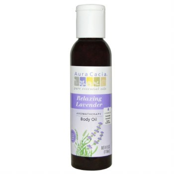 AURA CACIA Aromatherapy Lavender Body Oil, 4 oz